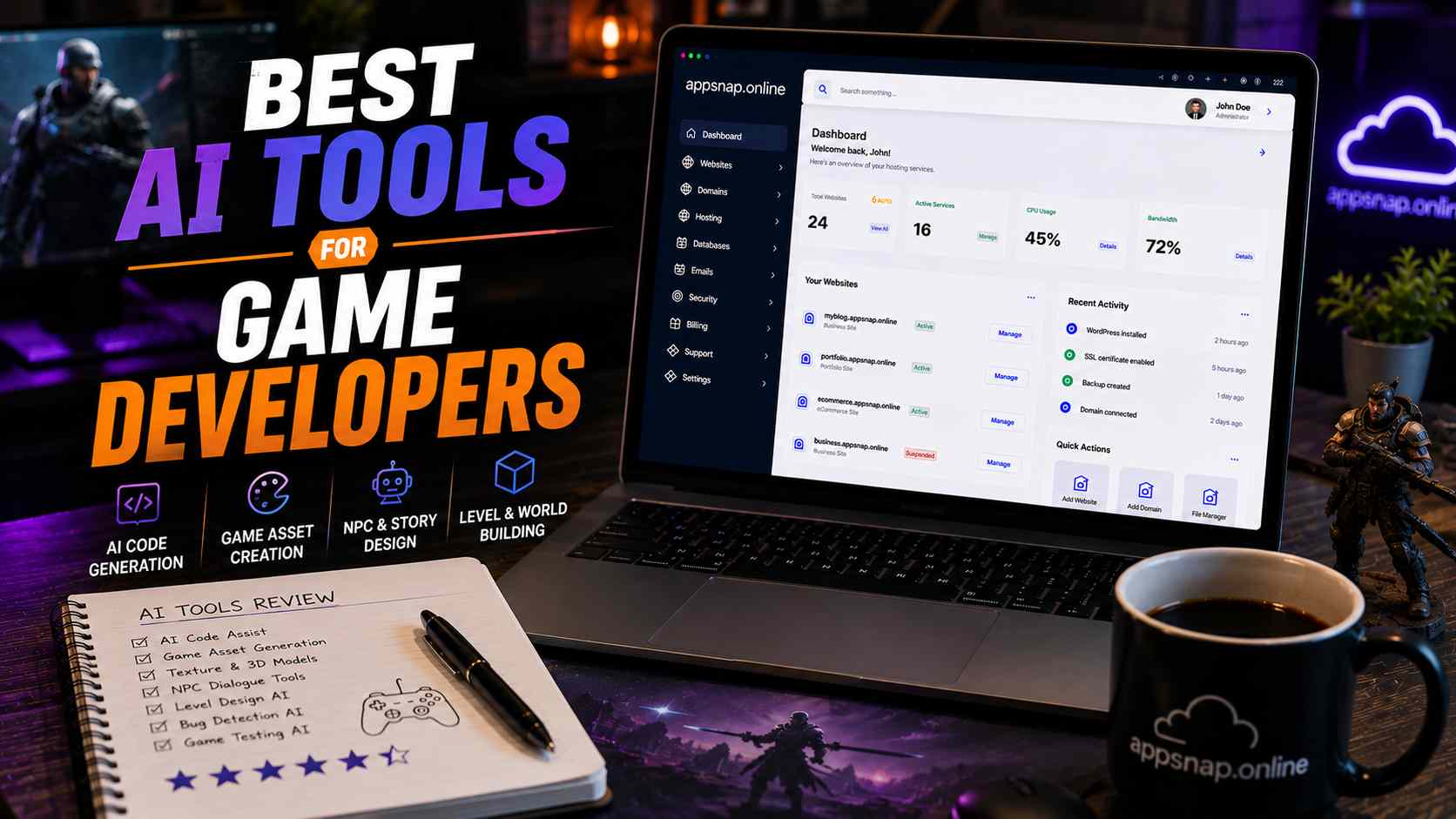 Best AI Tools for Game Developers