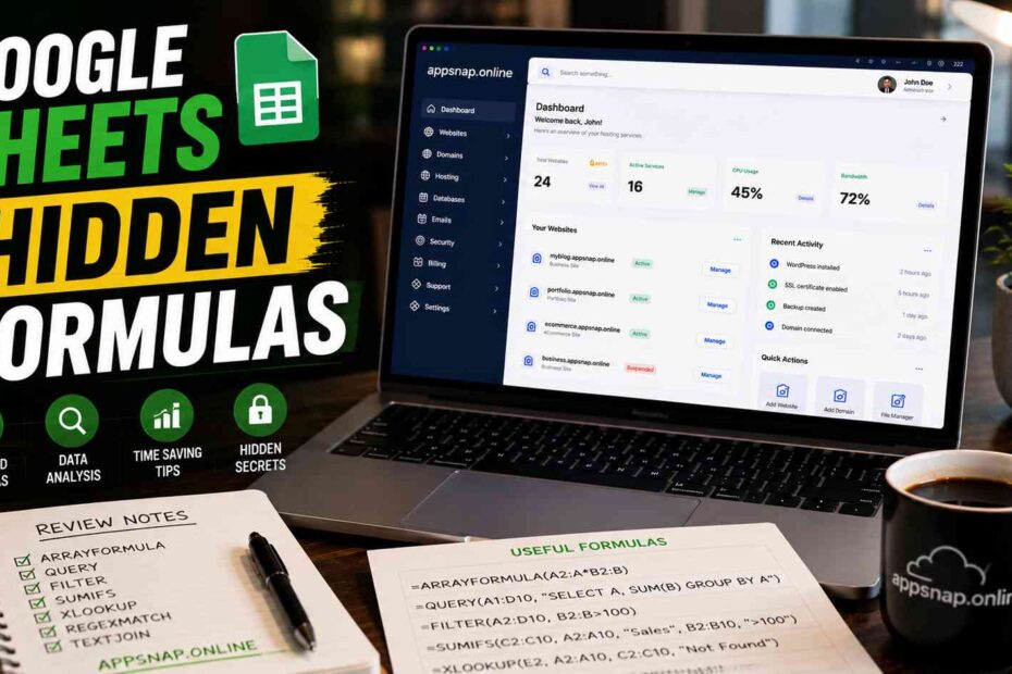 Google Sheets Hidden Formulas